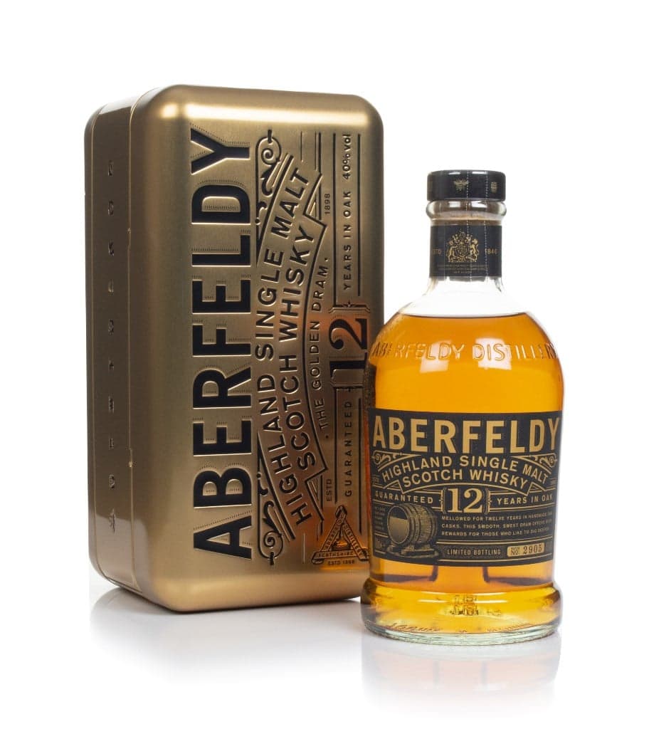 Aberfeldy 12 anos with Gold Bar Tin