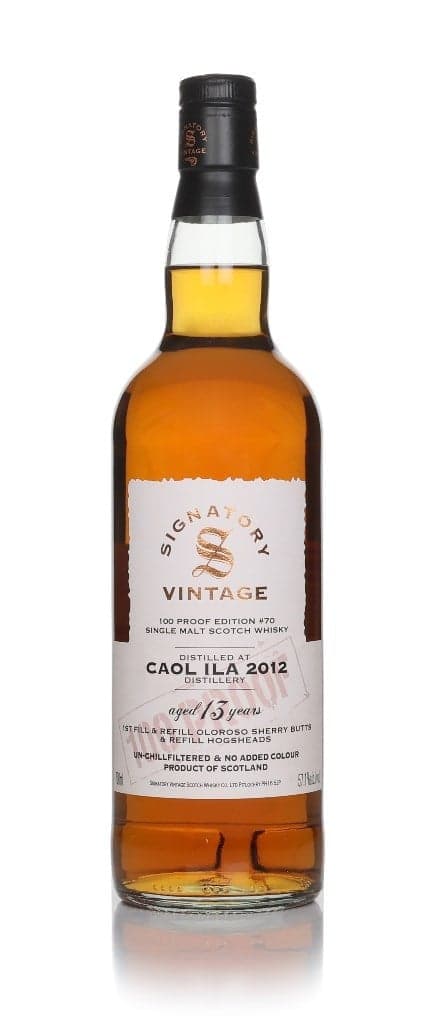Caol Ila 13 anos 2012 - 100 Proof Edition #70 (Signatory)
