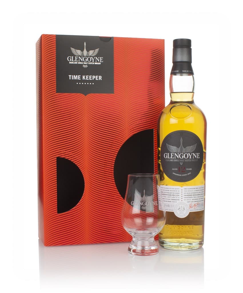 Glengoyne 12 anos Time Keeper Gift Pack with Glass