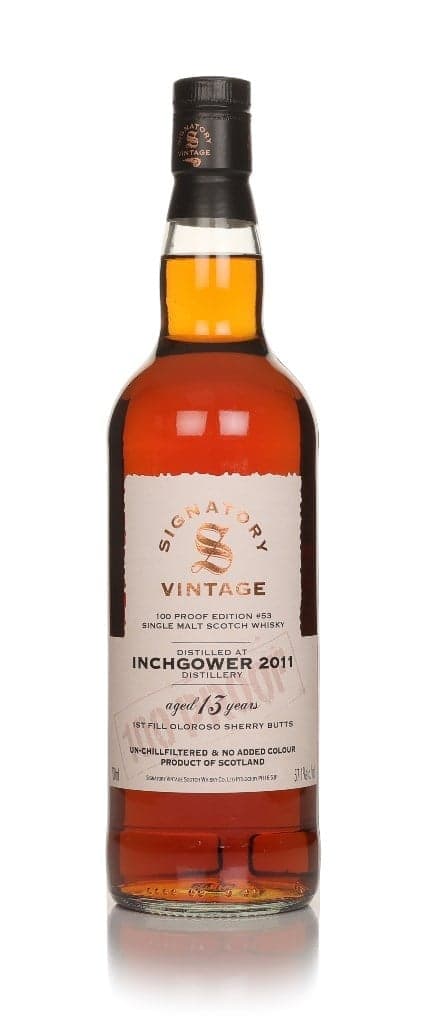 Inchgower 13 anos 2011 - 100 Proof Edition #53 (Signatory)