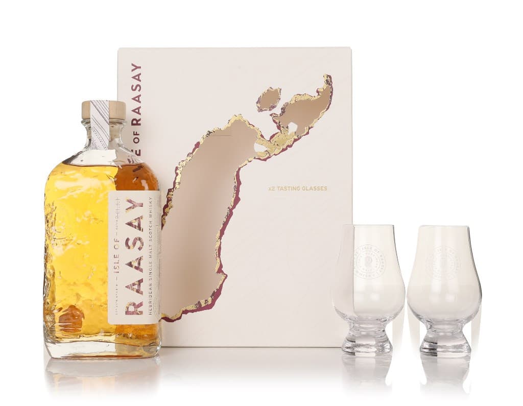 Isle of Raasay Signature Single Malt Gift Set with 2x Glasses