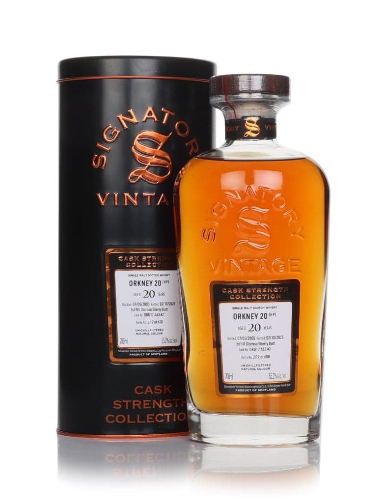 Secret Orkney (HP) 20 anos 2005 (cask DRU17 A63 #2) - Cask Strength Collection (Signatory)