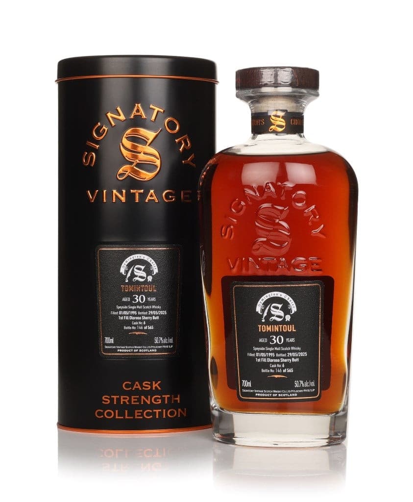 Tomintoul 30 anos 1995 (cask 6) - Cask Strength Collection (Signatory)