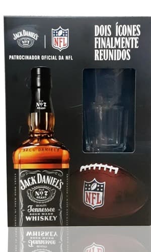Whisky Jack Daniel's Old No.7 Com Copo NFL