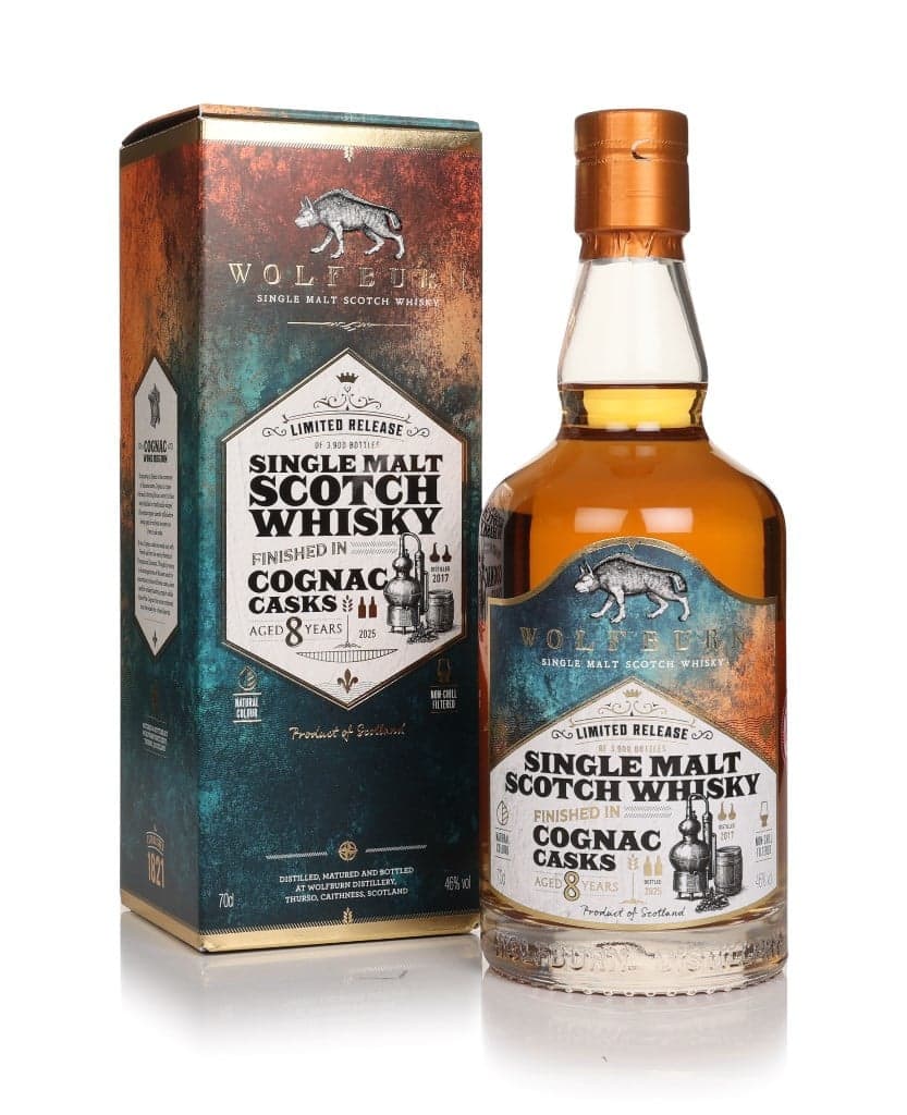 Wolfburn 8 anos Cognac Cask Finish
